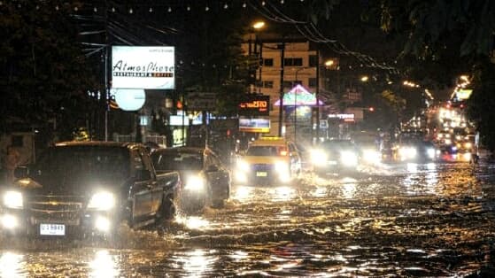 Таиланд. Новости: Сильный ночной ливень вызвал хаос на дорогах в Паттайе.