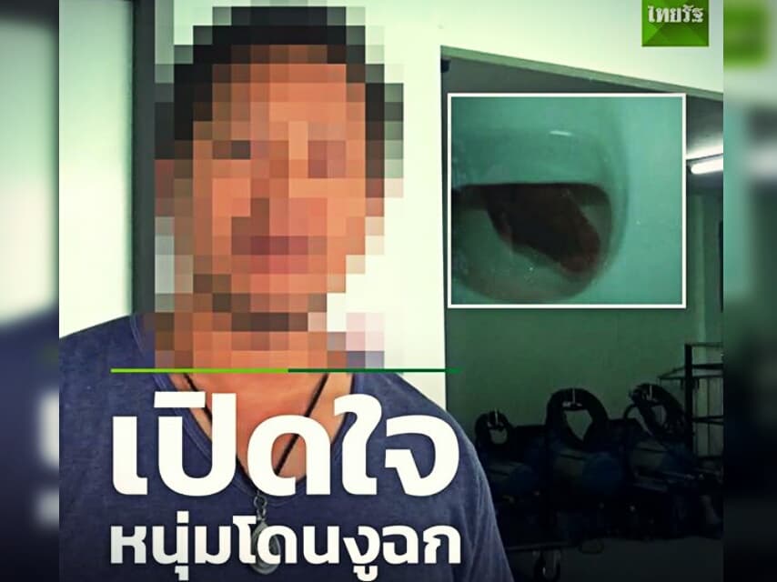 В Бангкоке опять на человека напал "унитазный" питон.