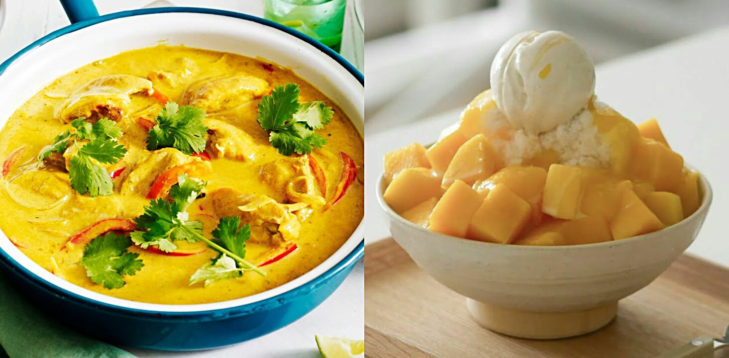 Тайские блюда с манго
