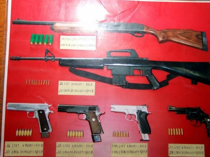 Таиланд. Паттайя. Посещение тира, с боевым оружием.